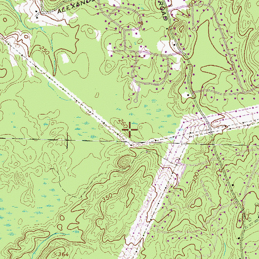 Topographic Map of Musquash Conservation Area, NH