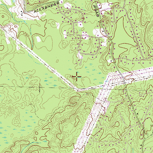 Topographic Map of Musquash Swamp, NH
