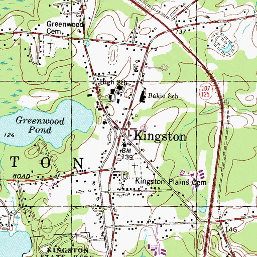 Topographic Map of Nichols Memorial Library, NH