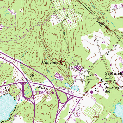 Topographic Map of Our Lady of Mercy Novitiate, NH