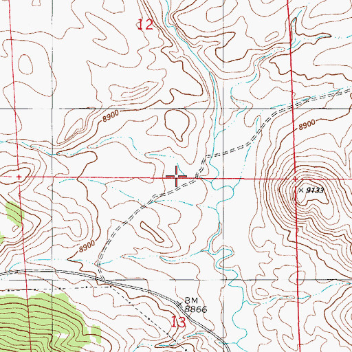 Topographic Map of Antelope Gulch, CO