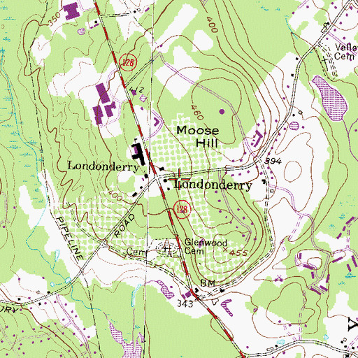 Topographic Map of Saint Marks Catholic Church, NH