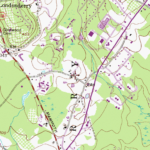 Topographic Map of Saint Peters Episcopal Church, NH