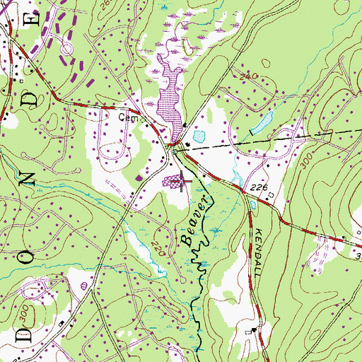 Topographic Map of South Londonderry Elementary School, NH