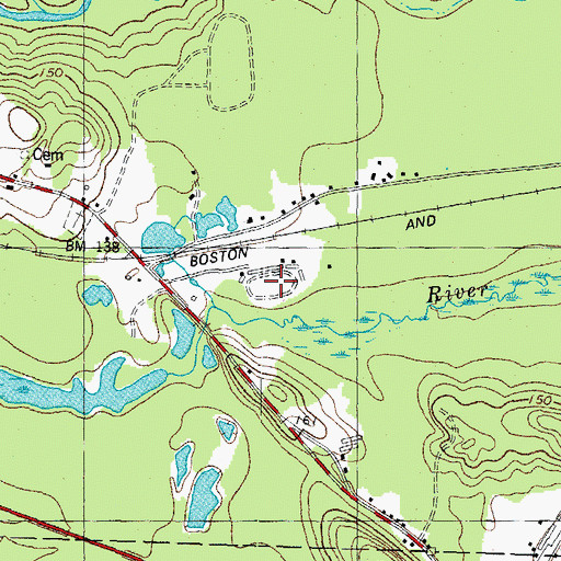 Topographic Map of Star Speedway, NH