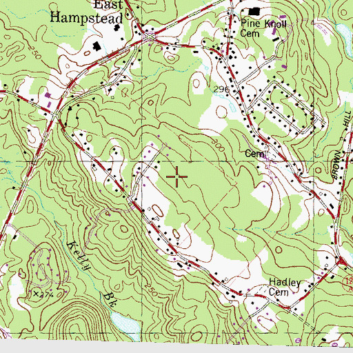 Topographic Map of Sunset Park Campground, NH