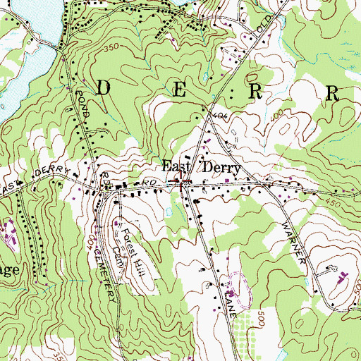 Topographic Map of Taylor Library, NH