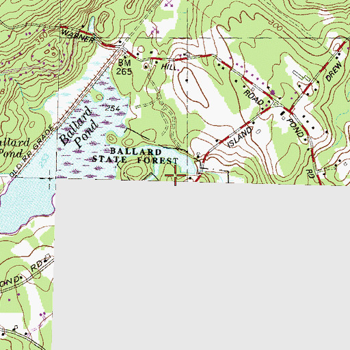 Topographic Map of Taylor Mill, NH