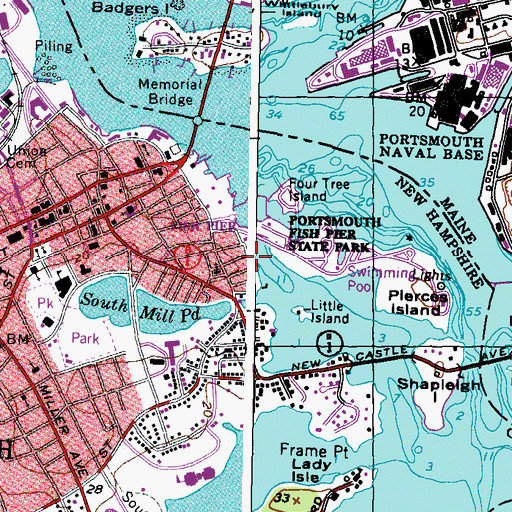 Topographic Map of Wentworth Home for Aged People (historical), NH