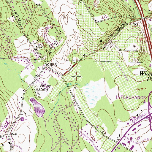 Topographic Map of Woodmont Orchards, NH