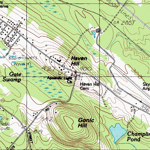 Topographic Map of Apostolic Light Church, NH