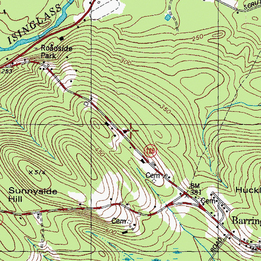 Topographic Map of Barrington Evangelical Church, NH