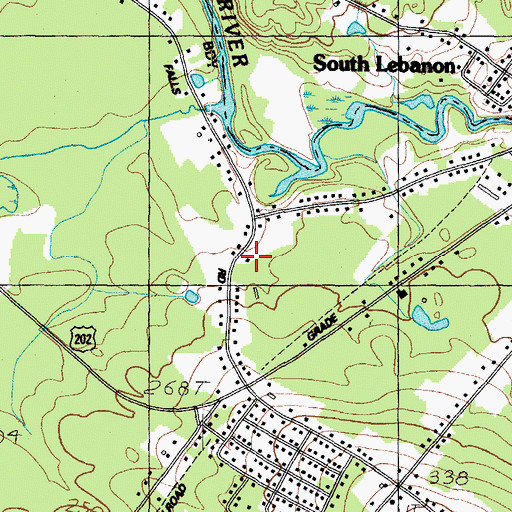 Topographic Map of Church of Christ, NH