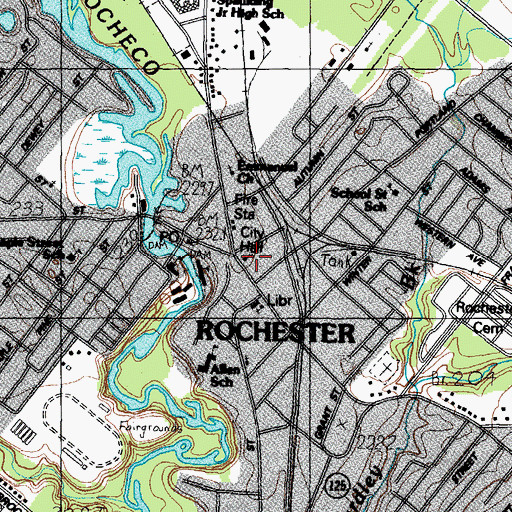Topographic Map of Church of the Redeemer, NH