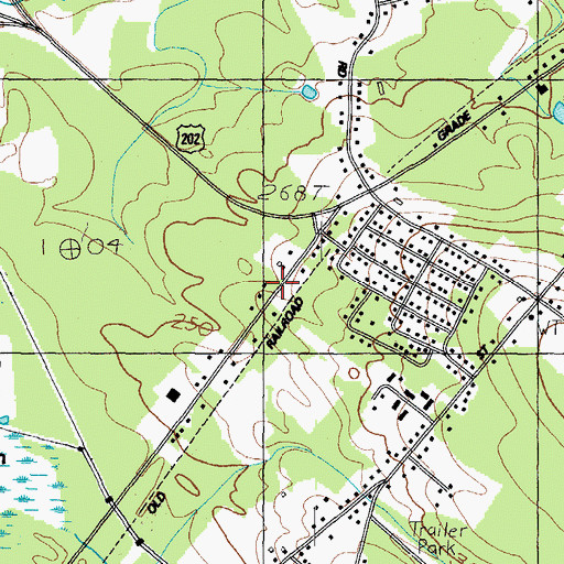Topographic Map of Community Baptist Church, NH
