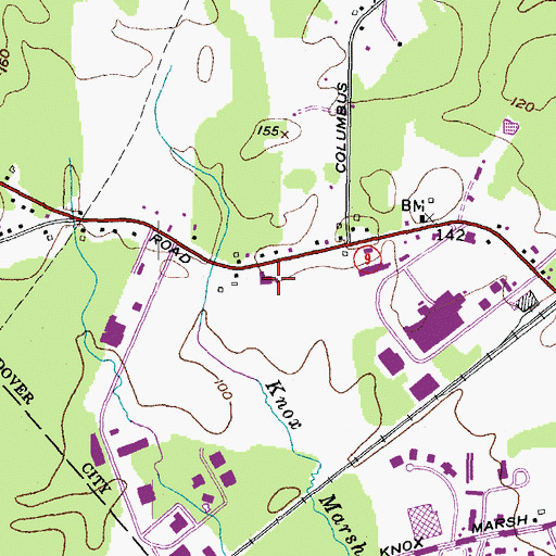 Topographic Map of Garrison Baptist Church, NH