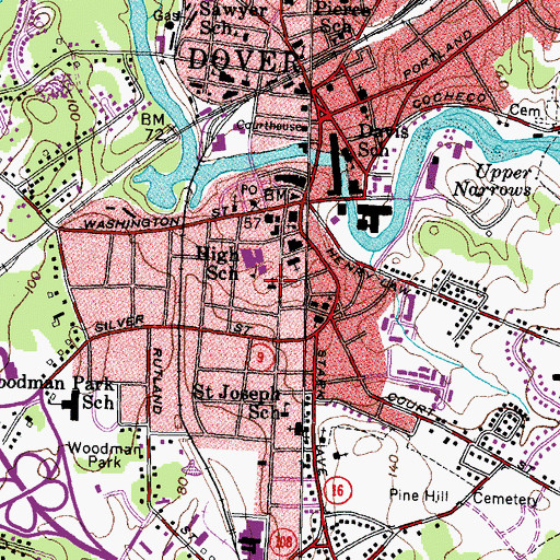 Topographic Map of Greek Orthodox Church, NH
