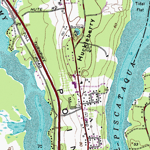 Topographic Map of Heritage Baptist Church, NH