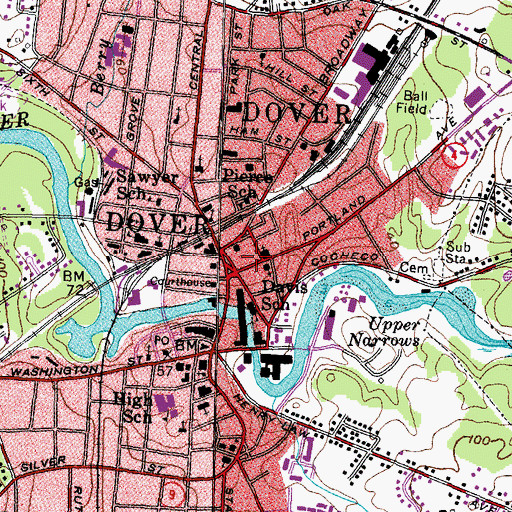 Topographic Map of Immigrant Park, NH