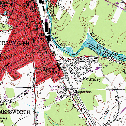 Topographic Map of Jules Bisson Park, NH