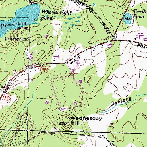 Topographic Map of Lee Ridge Aviaries, NH