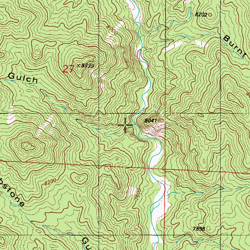 Topographic Map of Deer Gulch, CO