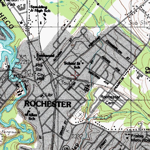 Topographic Map of Lighthouse Christian Academy, NH