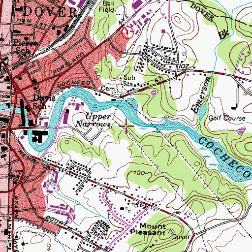 Topographic Map of Maglaras Park, NH