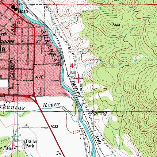 Topographic Map of Sweetwater Gulch, CO