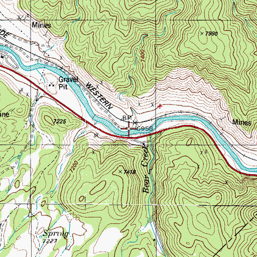 Topographic Map of Longfellow Gulch, CO