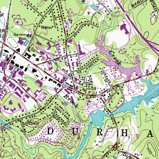 Topographic Map of Saint George Episcopal Church, NH
