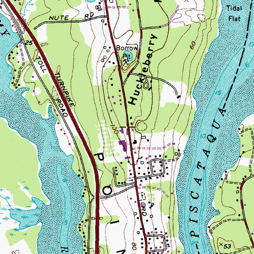 Topographic Map of Saint Thomas Aquinas High School, NH