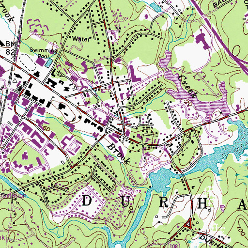 Topographic Map of Saint Thomas MOre Parish Church, NH