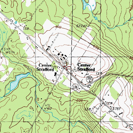 Topographic Map of Third Free Will Baptist Church, NH