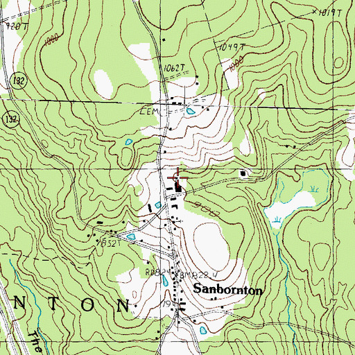 Topographic Map of Academy Hall, NH