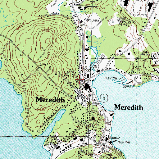 Topographic Map of Advent Christian Church, NH