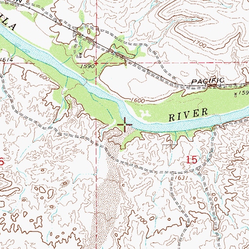 Topographic Map of Box O Wash, AZ