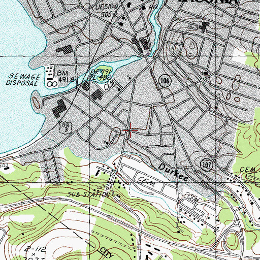 Topographic Map of Calvary Assembly of God Church, NH