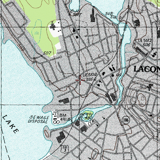 Topographic Map of First Church of Christ Science, NH