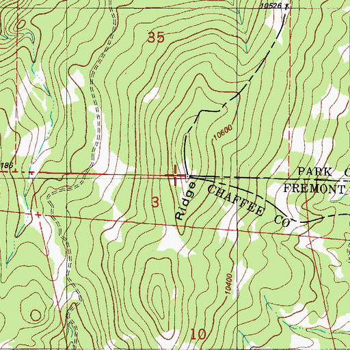 Topographic Map of Aspen Ridge, CO