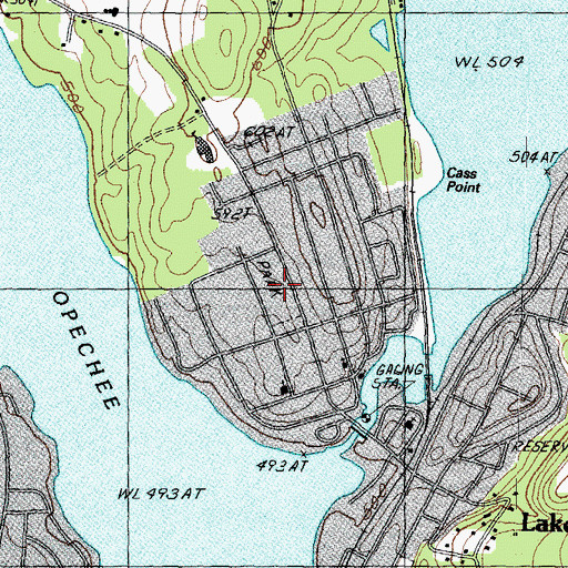 Topographic Map of Leavitt Park Playground, NH