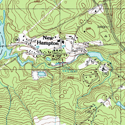Topographic Map of New Hampshire Fish Hatchery, NH