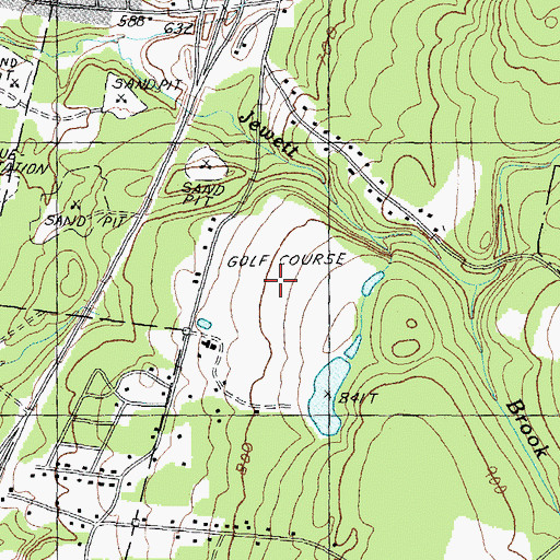 Topographic Map of Pheasant Ridge Country Club, NH