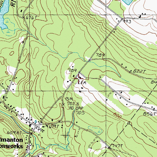 Topographic Map of Pickering Lot, NH