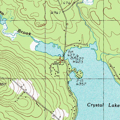Topographic Map of Rainbow Rod and Gun Club, NH