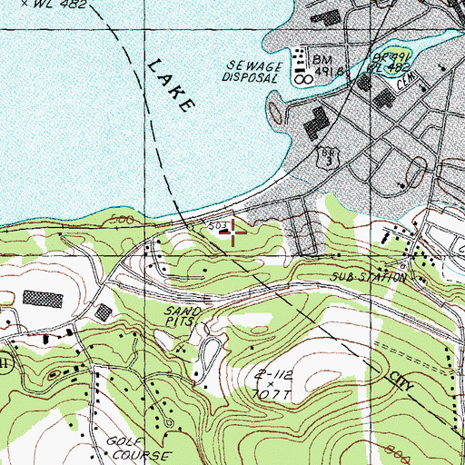 Topographic Map of Saint Francis Home for the Aged, NH