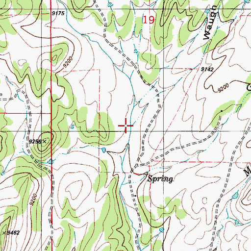 Topographic Map of Waugh Gulch, CO
