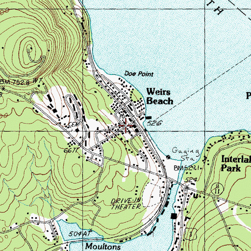Topographic Map of Trinity United Methodist Church, NH