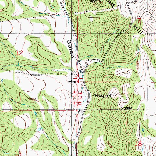 Topographic Map of Spring Gulch, CO