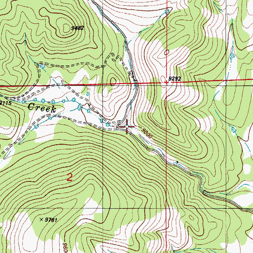 Topographic Map of Quagmire Creek, CO